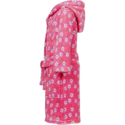 Playshoes Fleece Badjas Bloemen Pink -Kleine Wondertjes playshoes fleece badjas bloemen pink a266559 2
