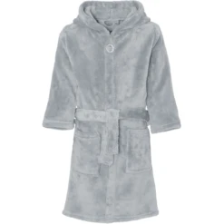 Playshoes Fleece Badjas Uni Grijs -Kleine Wondertjes playshoes fleece badjas uni grijs a305482 3