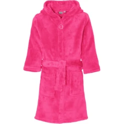 Playshoes Fleece Badjas Uni Roze -Kleine Wondertjes playshoes fleece badjas uni roze a305480 3