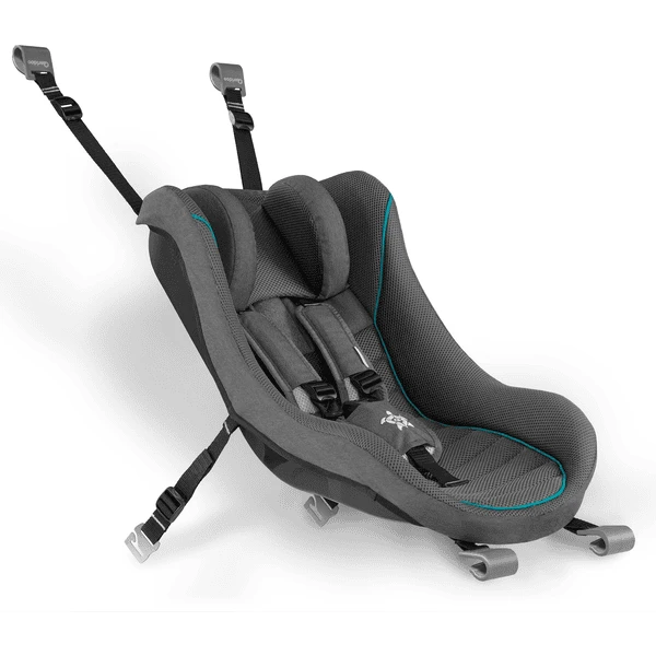 Qeridoo ® Babyzitje Donkergrijs Voor Kinderfietskarren 1 Qeridoo ® Babyzitje Donkergrijs Voor Kinderfietskarren