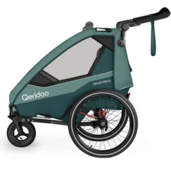 Qeridoo ® Sportrex2 Kinderfietskar Limited Edition Mineral Blue