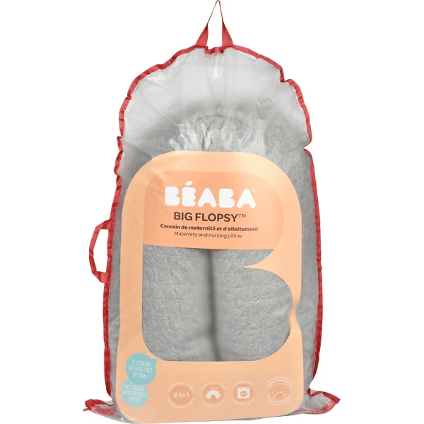 RED CASTLE Verpleegkussen Big Flopsy Fleur De Coton® Parelgrijs 2 RED CASTLE Verpleegkussen Big Flopsy Fleur De Coton® Parelgrijs - Afbeelding 2