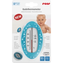 Reer Badthermometer Ovaal, Blauw -Kleine Wondertjes reer badthermometer ovaal blauw a342906 3