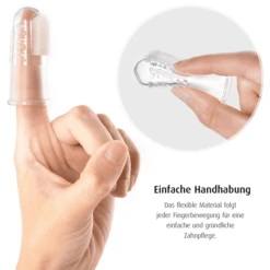 Reer Siliconen Vingertandenborstel 2 Stuks -Kleine Wondertjes reer siliconen vingertandenborstel 2 stuks a343220 4