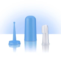 REER SILICONEN VINGERTANDENBORSTEL Met Bewaardoosje -Kleine Wondertjes reer siliconen vingertandenborstel met bewaardoosje a027755 2