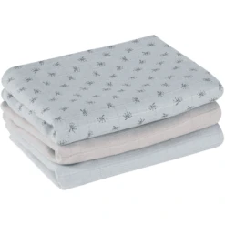 Roba Gaasluiers Set Van 3 Lil Planet Turquoise 80 X 80 Cm