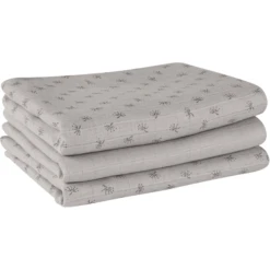 Roba Gaasluierset Van 3 Lil Planet Grey 80 X 80 Cm