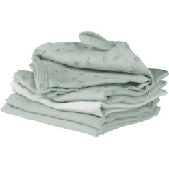 Roba Washandje Set Van 5 Lil Planet Groen 25 X 25 Cm -Kleine Wondertjes roba washandje set van 5 lil planet groen 25 x 25 cm a308268 1