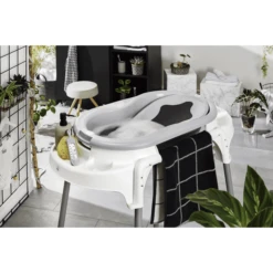 Rotho Baby Design Bad Station TOP Stone Grijs + Set Van 3 Gratis Washandjes -Kleine Wondertjes rotho baby design bad station top stone grijs set van 3 gratis washandjes a364888 3