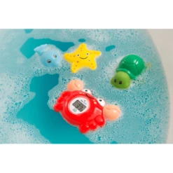 Rotho Babydesign Badthermometer Digitaal Krab Met 3 Spuitdiertjes. -Kleine Wondertjes rotho babydesign badthermometer digitaal krab met 3 spuitdiertjes a232423 3