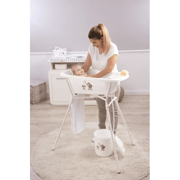 Rotho Babydesign Luieremmer Bella Bambina In Wit Modern Elephants 2 Rotho Babydesign Luieremmer Bella Bambina In Wit Modern Elephants - Afbeelding 2