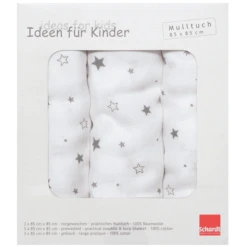 Schardt Hydrofiele Doeken 3pack Ster Grijs