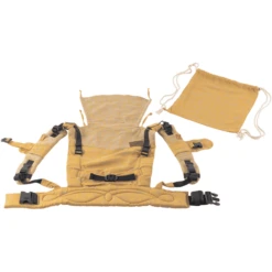 SCHMUSEWOLKE Draagzak Comfort Botanisch Golden Linnen -Kleine Wondertjes schmusewolke draagzak comfort botanisch golden linnen a374932 4