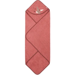 Sterntaler Badcape Emmily Lichtrood 100 X 100 Cm -Kleine Wondertjes sterntaler badcape emmily lichtrood 100 x 100 cm a327076 3