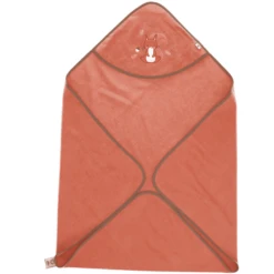 Sterntaler Badcape Met Capuchon Enna Uni Koraal 100 X 100 Cm -Kleine Wondertjes sterntaler badcape met capuchon enna uni koraal 100 x 100 cm a351503 3