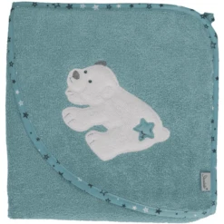 Sterntaler Badhanddoek 80 X 80 Cm Elia Donker Turquoise -Kleine Wondertjes sterntaler badhanddoek 80 x 80 cm elia donker turquoise a384560 4