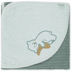 Sterntaler Badhanddoek Met Kap Ben Medium Groen 80 X 80 Cm