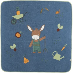 Sterntaler Badlaken Emmilius Medium Blauw 100 X 100 Cm -Kleine Wondertjes sterntaler badlaken emmilius medium blauw 100 x 100 cm a327086 2