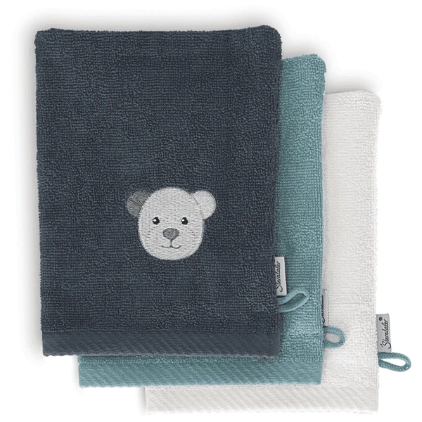 Sterntaler Elia Washandschoenen 3 Pak Donker Turquoise 1 Sterntaler Elia Washandschoenen 3 Pak Donker Turquoise