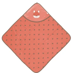 Sterntaler GOTS Badhanddoek Met Kap Enna Koraal 80 X 80 Cm -Kleine Wondertjes sterntaler gots badhanddoek met kap enna koraal 80 x 80 cm a351339 2