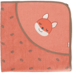 Sterntaler GOTS Badhanddoek Met Kap Enna Koraal 80 X 80 Cm -Kleine Wondertjes sterntaler gots badhanddoek met kap enna koraal 80 x 80 cm a351339 3