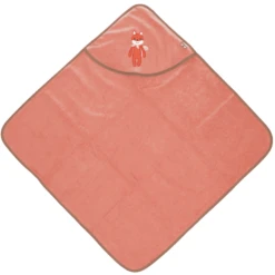 Sterntaler GOTS Badhanddoek Met Kap Enna Uni Koraal 80 X 80 Cm -Kleine Wondertjes sterntaler gots badhanddoek met kap enna uni koraal 80 x 80 cm a351331 2