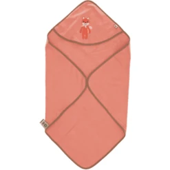Sterntaler GOTS Badhanddoek Met Kap Enna Uni Koraal 80 X 80 Cm -Kleine Wondertjes sterntaler gots badhanddoek met kap enna uni koraal 80 x 80 cm a351331 4