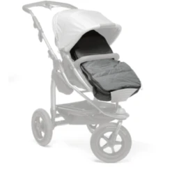 Tfk Cuddle - All Terrain Softshell Voetenzak Incl. Wintercover Zwart-antraciet -Kleine Wondertjes tfk cuddle all terrain softshell voetenzak incl wintercover zwart antraciet a256248 3