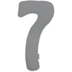 THERALINE Hoes Voor My7 Zijslaper Kussen Melange Medium Grijs Bamboo -collection