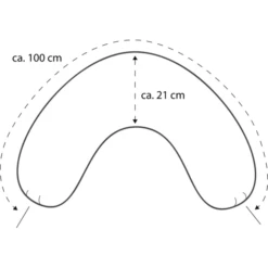 THERALINE Hoes Voor Nekkussen Medium 100 X 21 Cm Gemêleerd Rozenhout Bamboe Collectie -Kleine Wondertjes theraline hoes voor nekkussen medium 100 x 21 cm gemeleerd rozenhout bamboe collectie a313285 3