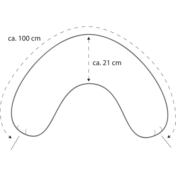 THERALINE Hoes Voor Nekkussen Medium 100 X 21 Cm Melange Medium Grijs Bamboo Collection 4 THERALINE Hoes Voor Nekkussen Medium 100 X 21 Cm Melange Medium Grijs Bamboo Collection - Afbeelding 4