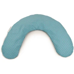 THERALINE Hoes Voor Prematuur Kussen Middel 100 X 15 Cm Stippen Turquoise -Kleine Wondertjes theraline hoes voor prematuur kussen middel 100 x 15 cm stippen turquoise a272705 3