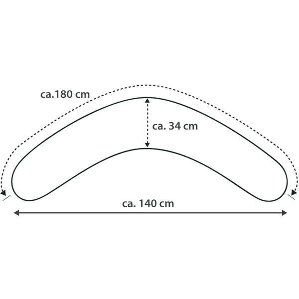THERALINE Hoes Voor Voedingskussen Comfort Big Stars Roze 4 THERALINE Hoes Voor Voedingskussen Comfort Big Stars Roze - Afbeelding 4