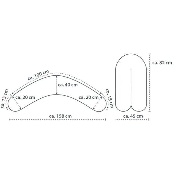 THERALINE Original Verzorgingskussen Incl. Hoes Sweet Heart 4 THERALINE Original Verzorgingskussen Incl. Hoes Sweet Heart - Afbeelding 4