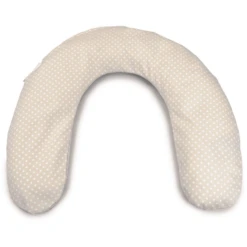 THERALINE Prematuurkussen Klein 100 X 12 Cm Incl. Hoes Stippen Beige -Kleine Wondertjes theraline prematuurkussen klein 100 x 12 cm incl hoes stippen beige a272395 3