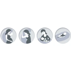 THERALINE Voedingskussen Comfort Incl. Hoes Grote Sterren - Grijs -Kleine Wondertjes theraline voedingskussen comfort incl hoes grote sterren grijs a254271 3