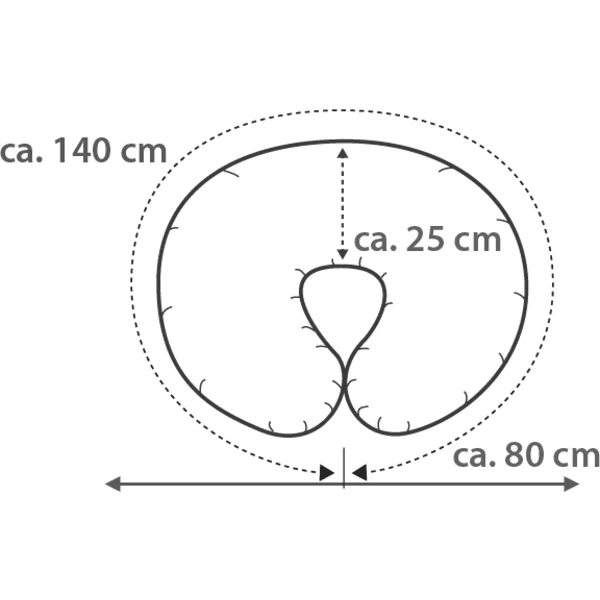 THERALINE Wynnie - Het Amerikaanse Borstvoedingskussen Incl. Hoes Jersey Grijs 4 THERALINE Wynnie - Het Amerikaanse Borstvoedingskussen Incl. Hoes Jersey Grijs - Afbeelding 4