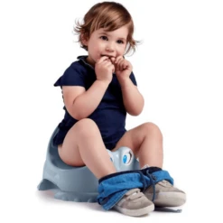 THERMOBABY® Thermobaby ® Potty Funny , Baby Blauw -Kleine Wondertjes thermobaby potty funny baby blauw a416133 4