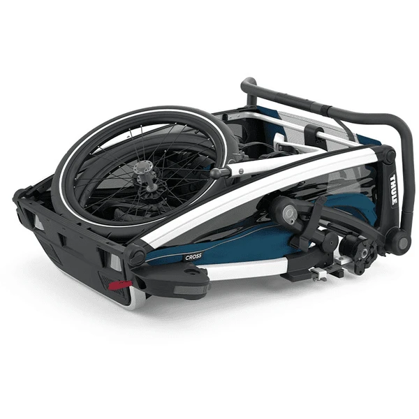 THULE Kinderfietskar Chariot Cross 2 Majolica Blauw 4 THULE Kinderfietskar Chariot Cross 2 Majolica Blauw - Afbeelding 4