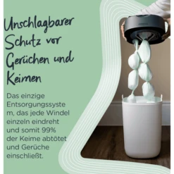 Tommee Tippee Twist & Click Advanced Luieremmer, Incl. 7 Cassettes Met Antibacteriële Green Folie Van Duurzame Herkomst In Wit 9 Tommee Tippee Twist & Click Advanced Luieremmer, Incl. 7 Cassettes Met Antibacteriële Green Folie Van Duurzame Herkomst In Wit -Kleine Wondertjes tommee tippee twist click advanced luieremmer incl 7 cassettes met antibacteriele green folie van duurzame herkomst in wit a319686 4