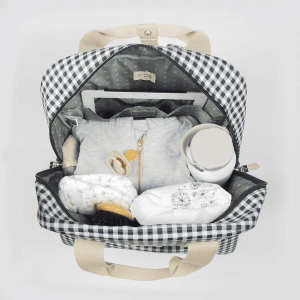 Walking Mum Changing Backpack I Love Vichy Zwart 5 Walking Mum Changing Backpack I Love Vichy Zwart - Afbeelding 5