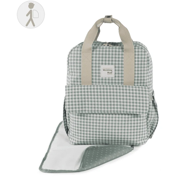 Walking Mum Rugzak I Love Vichy Green 2 Walking Mum Rugzak I Love Vichy Green - Afbeelding 2