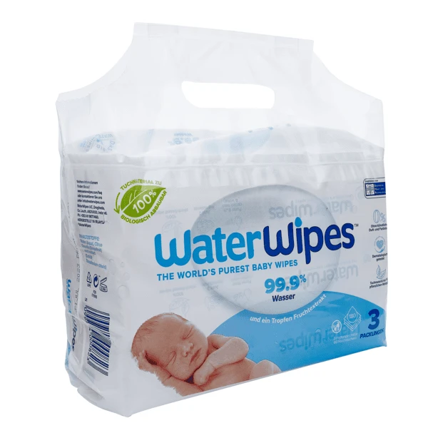 WaterWipes Babydoekjes, Biologisch Afbreekbaar, 360 Doekjes (6 X 60 Stuks) 4 WaterWipes Babydoekjes, Biologisch Afbreekbaar, 360 Doekjes (6 X 60 Stuks) - Afbeelding 4