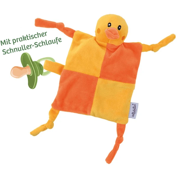 Welliebellies ® Knuffeldoekje Eend 4 Welliebellies ® Knuffeldoekje Eend - Afbeelding 4