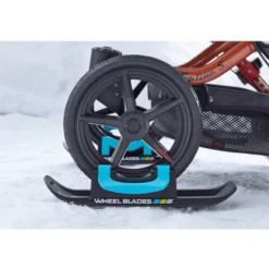 Wheelblades XL Kinderwagen Ski Paar Zwart/blauw -Kleine Wondertjes wheelblades xl kinderwagen ski paar zwart blauw a334815 4