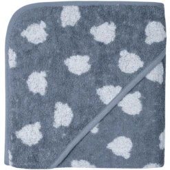 WÖRNER SÜDFROTTIER Badcape Teddy Blauw -Kleine Wondertjes woerner suedfrottier badcape teddy blauw a383642 3