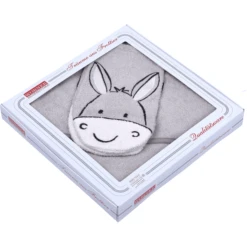 WÖRNER SÜDFROTTIER Set Badhanddoek Met Kap En Washandje Ezel Lichtgrijs 80 X 80 Cm 9 WÖRNER SÜDFROTTIER Set Badhanddoek Met Kap En Washandje Ezel Lichtgrijs 80 X 80 Cm -Kleine Wondertjes woerner suedfrottier set badhanddoek met kap en washandje ezel lichtgrijs 80 x 80 cm a303290 4