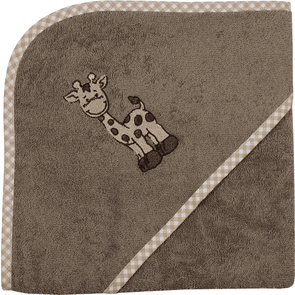 WÖRNER SÜDFROTTIER Set Badhanddoek Met Kap En Washandje Giraffe Lichtbruin 80 X 80 Cm 2 WÖRNER SÜDFROTTIER Set Badhanddoek Met Kap En Washandje Giraffe Lichtbruin 80 X 80 Cm - Afbeelding 2
