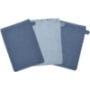 WÖRNER SÜDFROTTIER Washandje Blauw 3 Pack