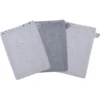 WÖRNER SÜDFROTTIER Washandschoen Sterren Grijs 3 Pack
